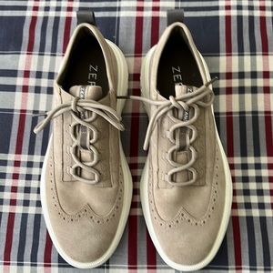 A pair of Cole Haan.Size 10/5 M.Color Dune Suede/Ivory.ZeroGrand WFA..Shoes.